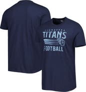 '47 Men's '47 Navy Tennessee Titans Wordmark Rider Franklin T-Shirt