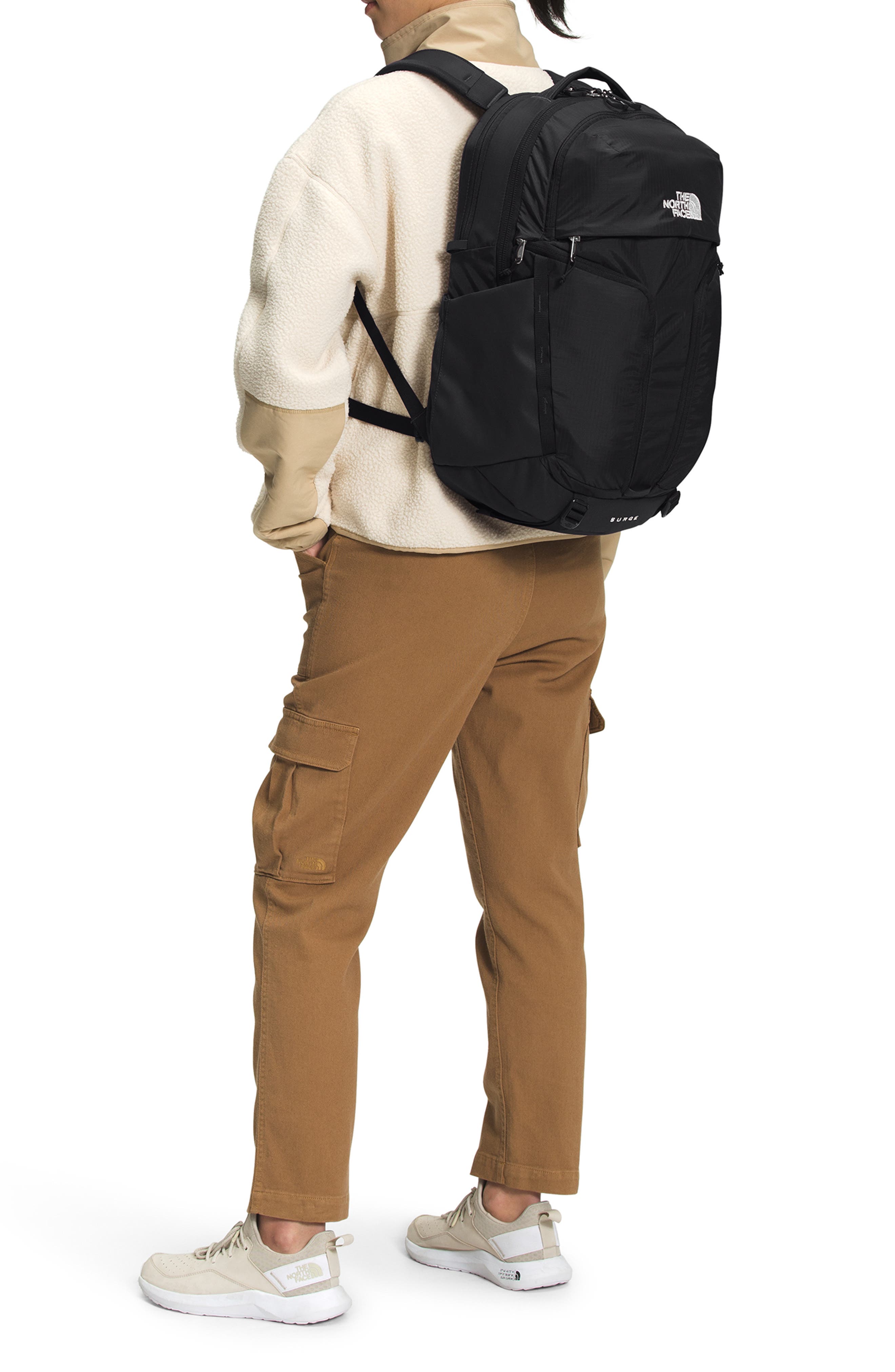 The North Face Surge Water Repellent Ripstop Backpack, Alternate, color, 