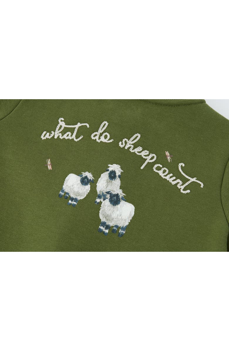 Milkbarn Sweater Jumpsuit, Alternate, color, Fern