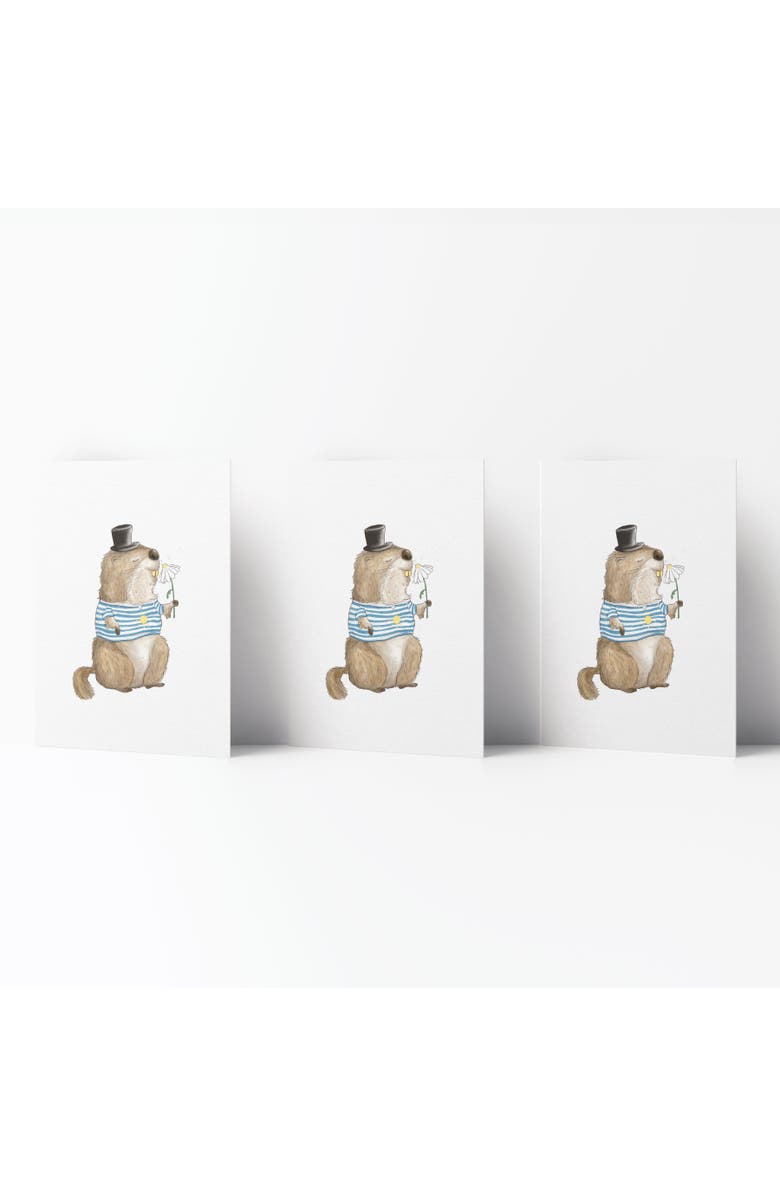 Ramus & Co Everyday Greeting Card Pack (3ct) "Groundhog Sunshine", Main, color, Multi-Pack
