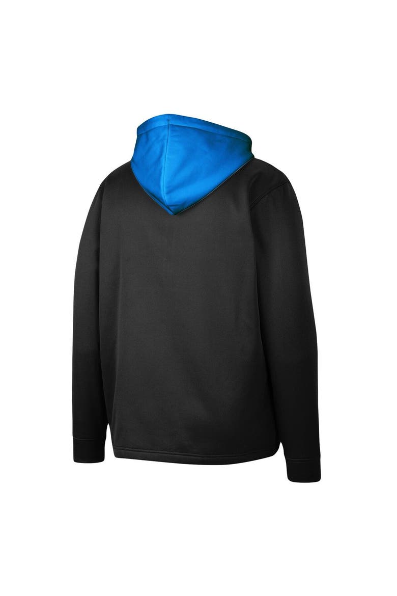 Men's Colosseum Black UCLA Bruins Luge 3.0 Quarter-Zip Hoodie, Alternate, color, Black
