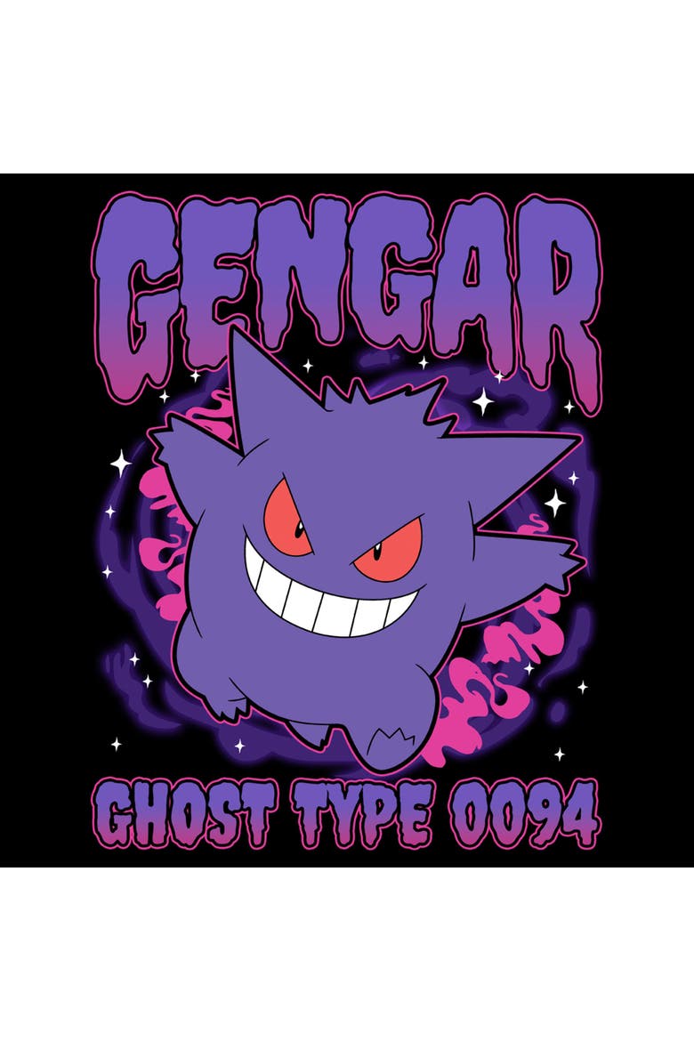 Men's Pokemon Gengar Ghost Type 0094  Graphic T-Shirt, Alternate, color, Black