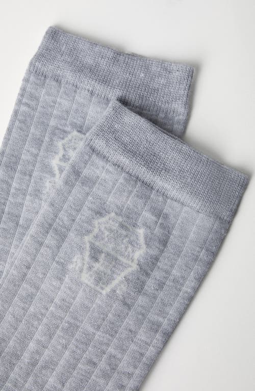 Brunello Cucinelli Cotton Socks In Fog