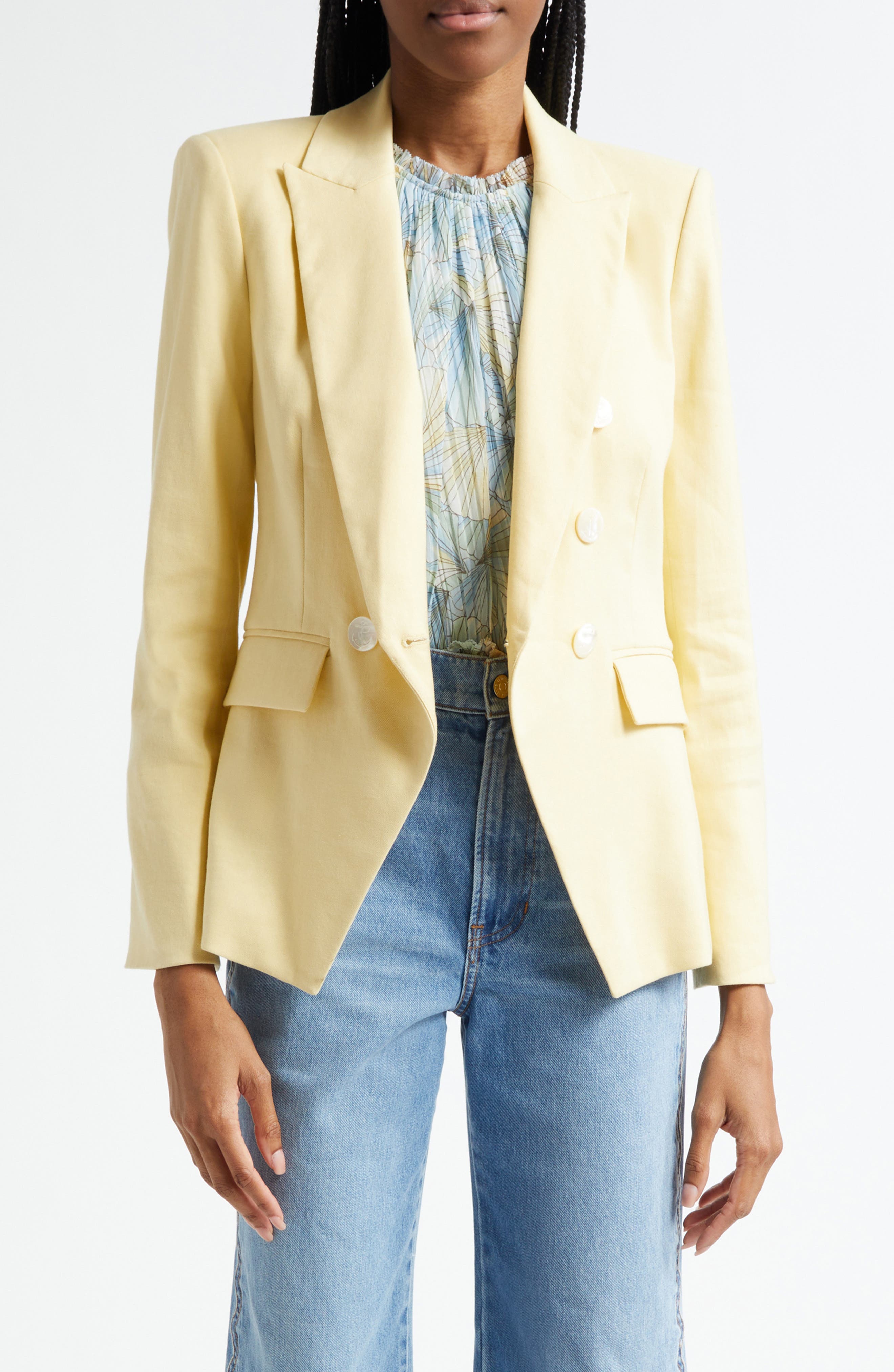 Veronica Beard Miller Linen Blend Dickey Jacket
