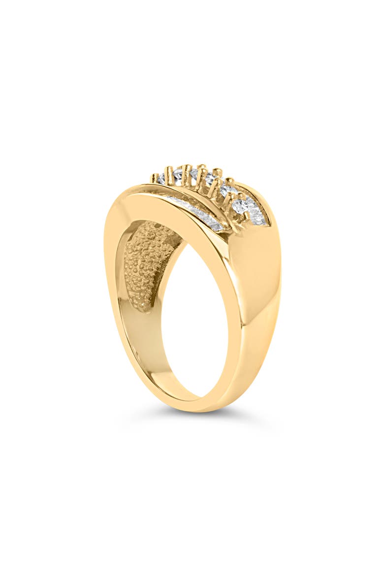 14K Yellow Gold 1 Cttw Diamond Cocktail 5 Stone Ring, Alternate, color, Yellow