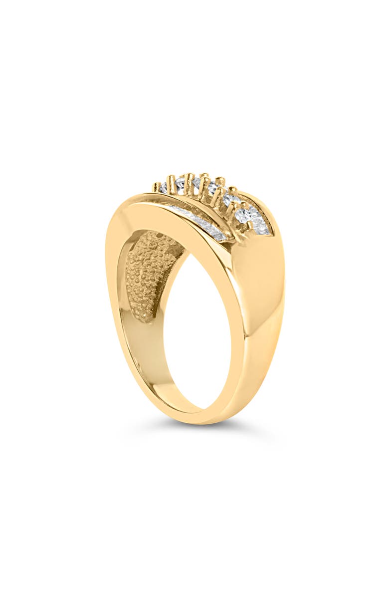 Haus of Brilliance 14K Yellow Gold 1 Cttw Diamond Cocktail 5 Stone Ring, Alternate, color, Yellow