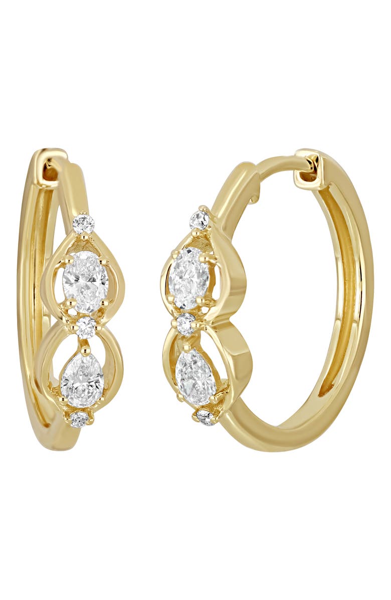 Bony Levy Maya Diamond Hoop Earrings, Main, color, 18K Yellow Gold