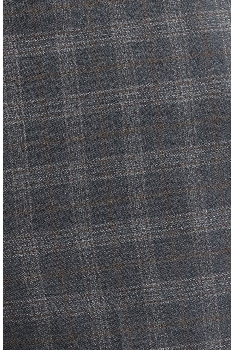 Narrow Plaid Wool Dress Pants, Alternate, color, MEDIUM GREY