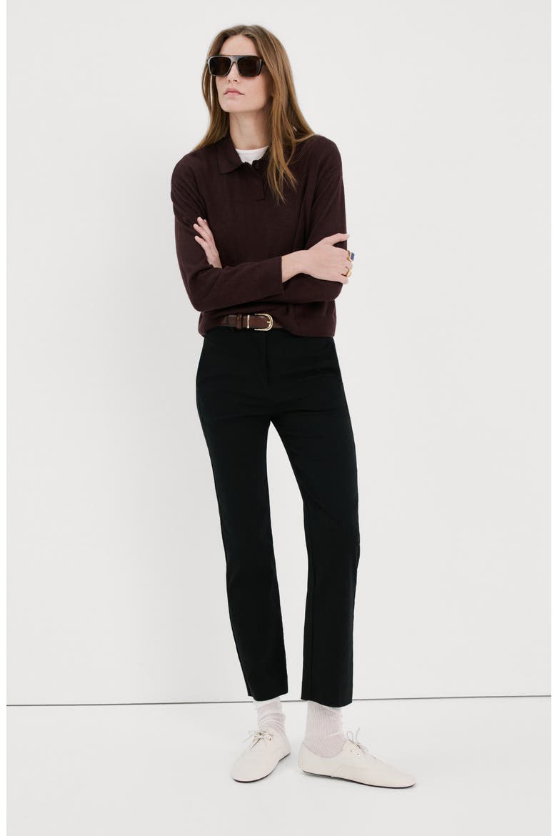 Polo Sweater, Alternate, color, MAROON