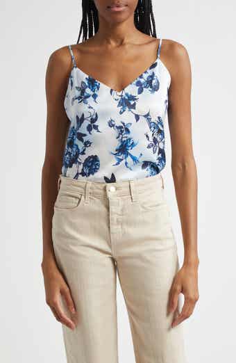 Jane Floral Print Silk Camisole