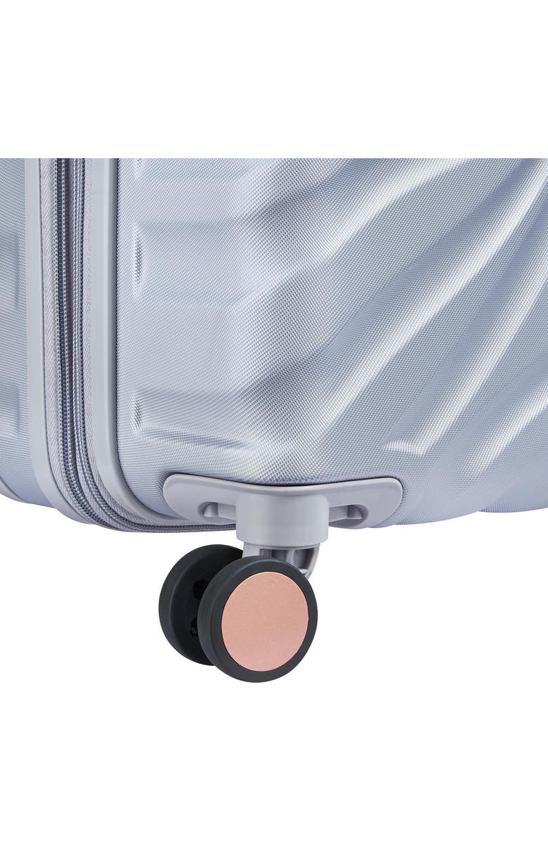 Delsey Paris Delsey Alexis Lightweight Luggage Checked Medium, Alternate, color, Platinum/Rose Gold