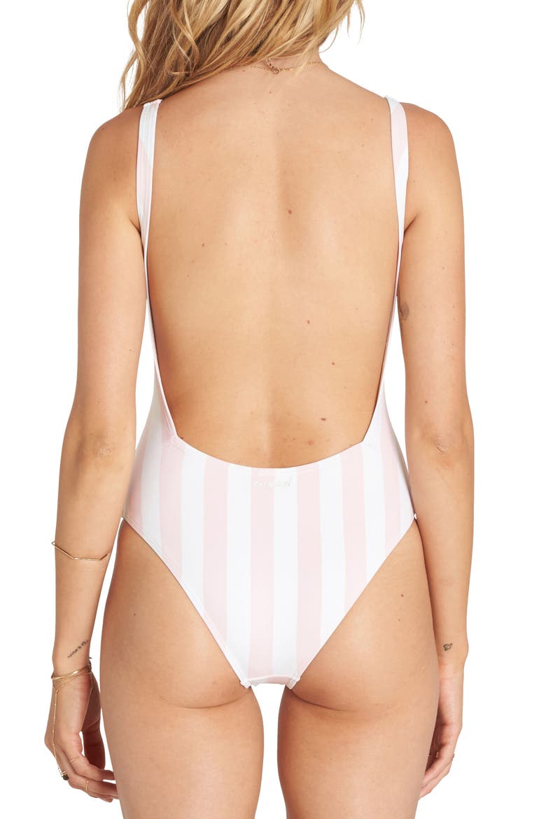 No Worries One-Piece Swimsuit, Alternate, color, SEASHELL