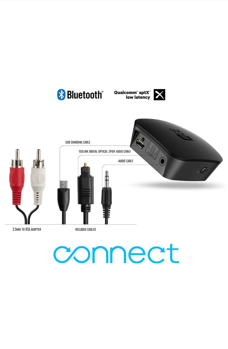 MEE audio Connect Bluetooth Audio Transmitter for TV, Alternate, color, Black