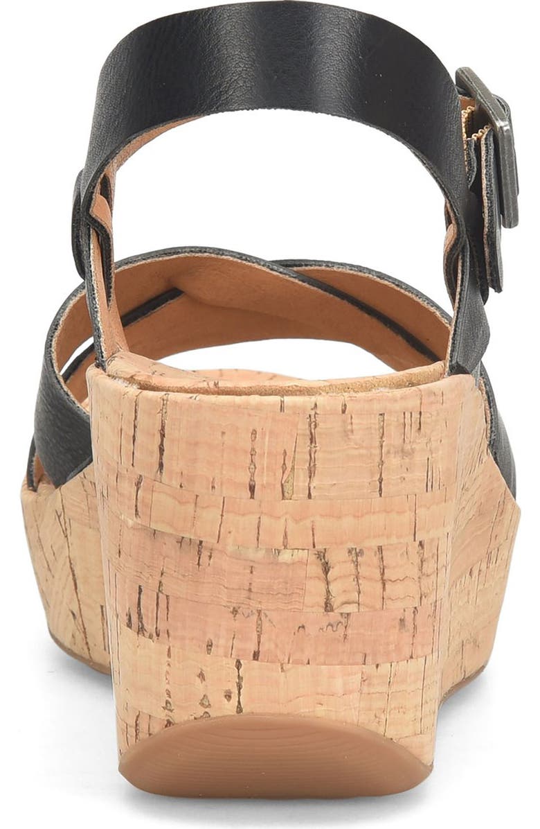 KORKS Denica Wedge Sandal, Alternate, color, Black