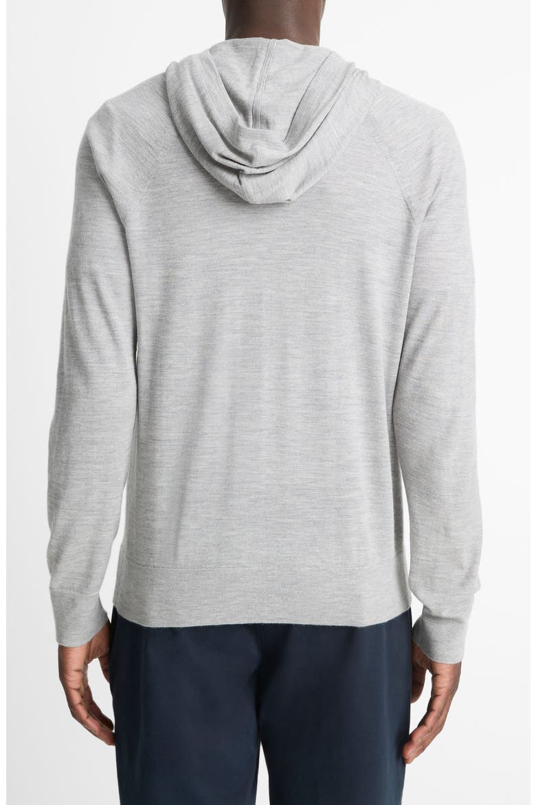 Wool & Cashmere Hooded Sweater, Alternate, color, HEATHER GREY