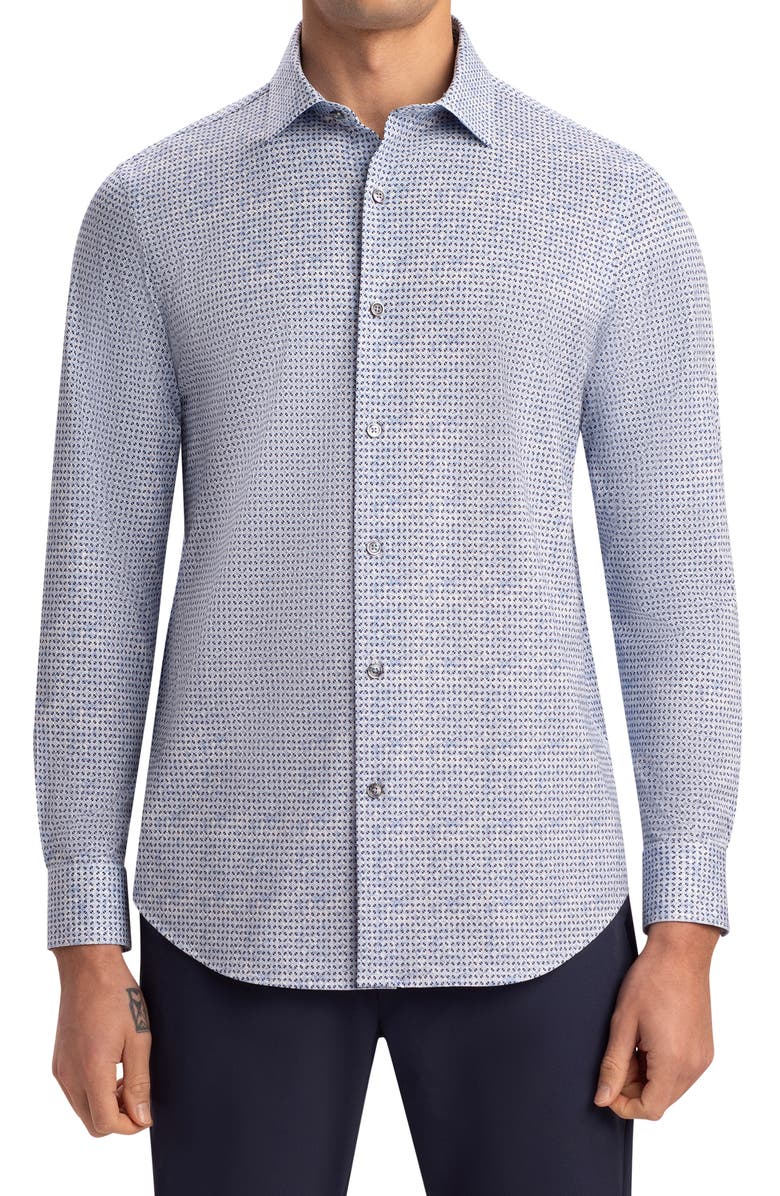 Bugatchi OoohCotton<sup>®</sup> Button-Up Shirt, Main, color, 
