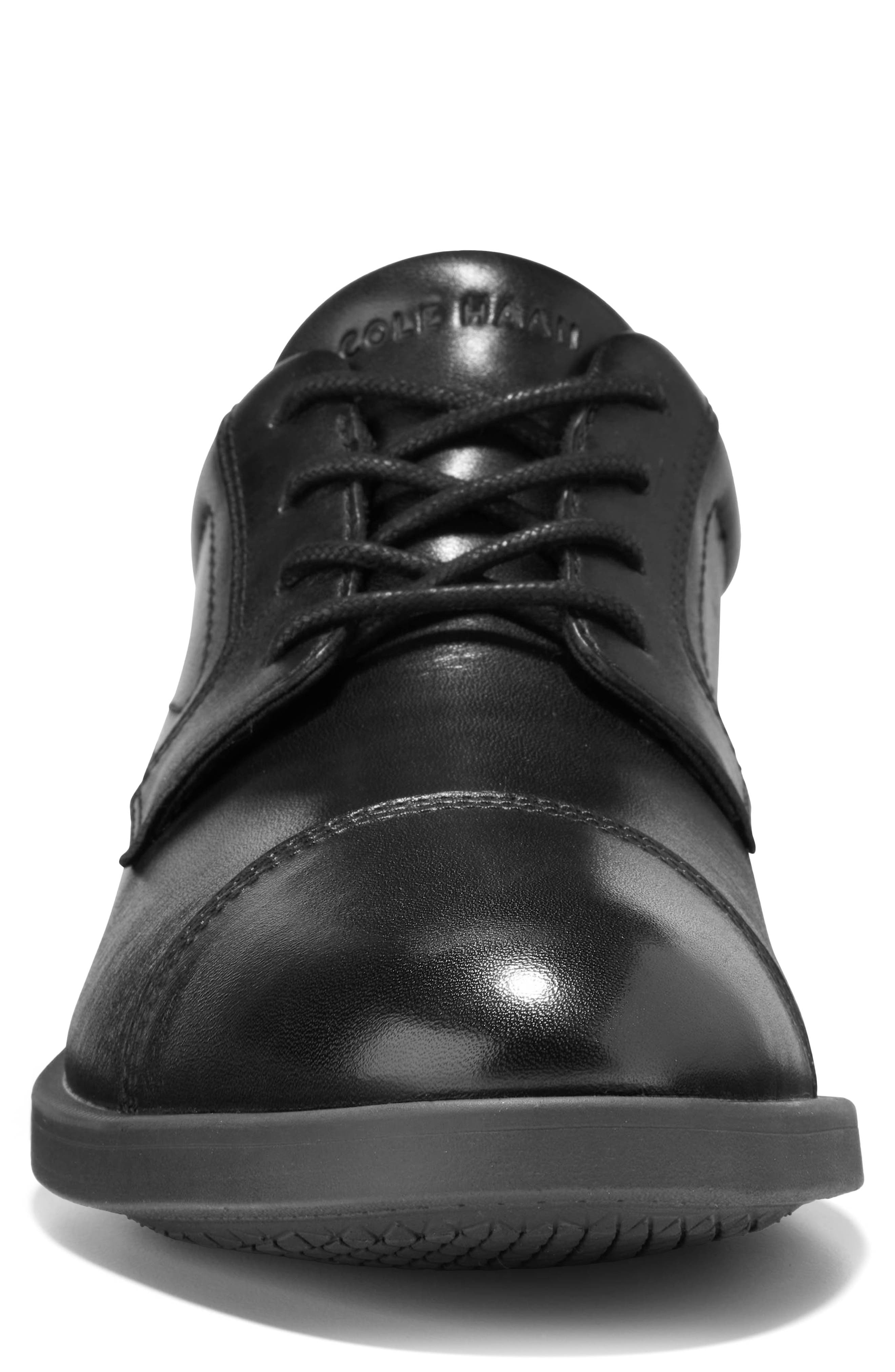 Hartsfield Grand Cap Toe Oxford, Alternate, color, BLACK / BLACK