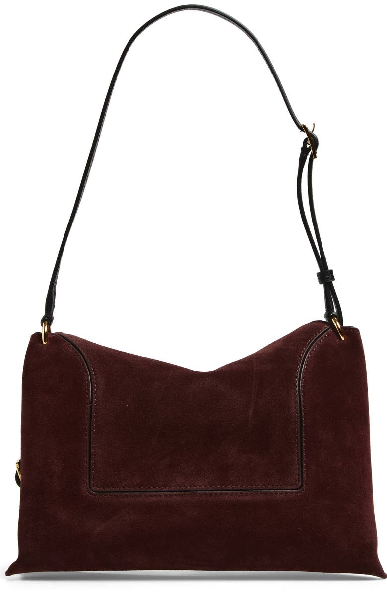 Wandler Penelope Slouch Suede Shoulder Bag, Alternate, color, Acai Suede