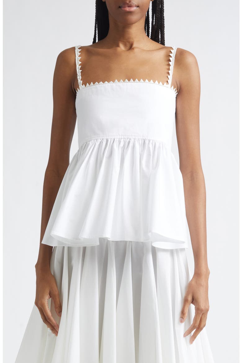 The Traversin Cotton Poplin Camisole Top, Main, color, WHITE