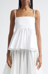 Jacquemus The Traversin Cotton Poplin Camisole Top