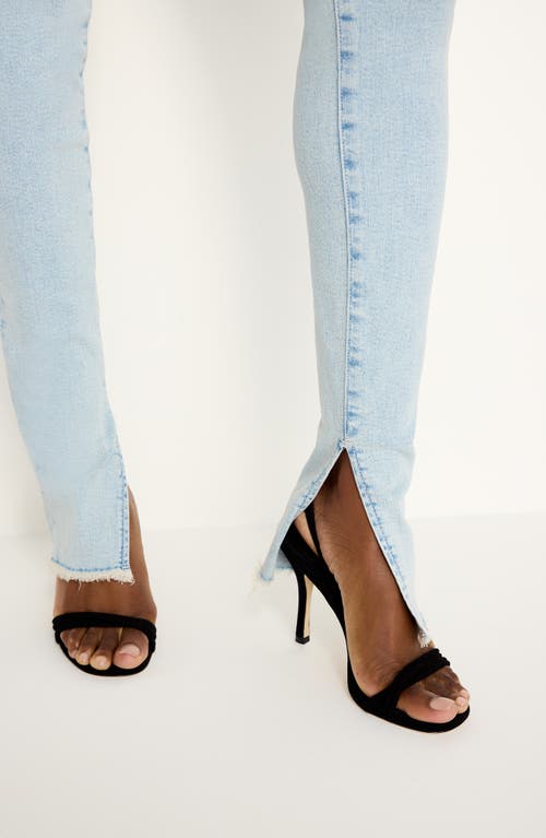 Good American Good Legs Split Hem Skinny Jeans In Indigo686
