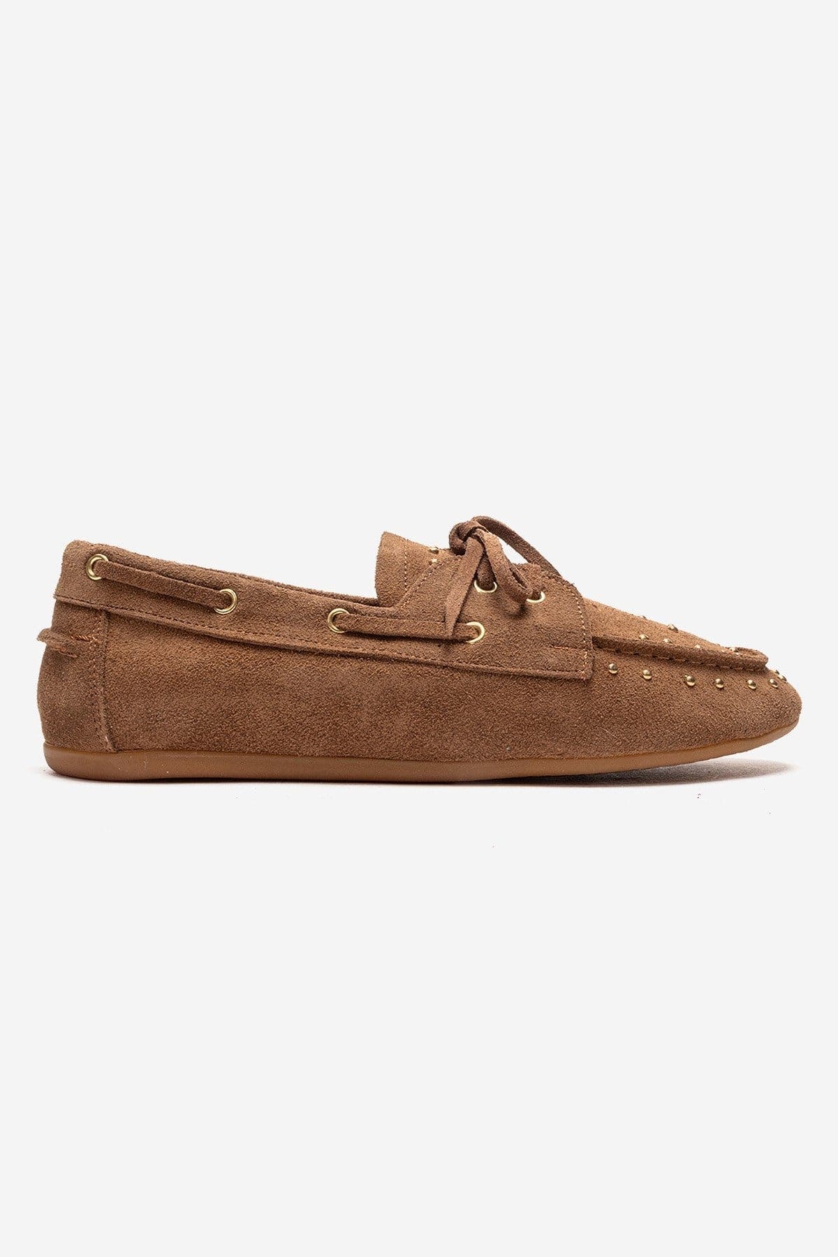 Forever & Always Shoes Cuesta Leather Lace Up Loafer, Alternate, color, Cognac Suede