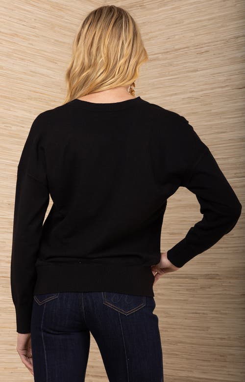 Hale Bob Stormi Silk Top In Black