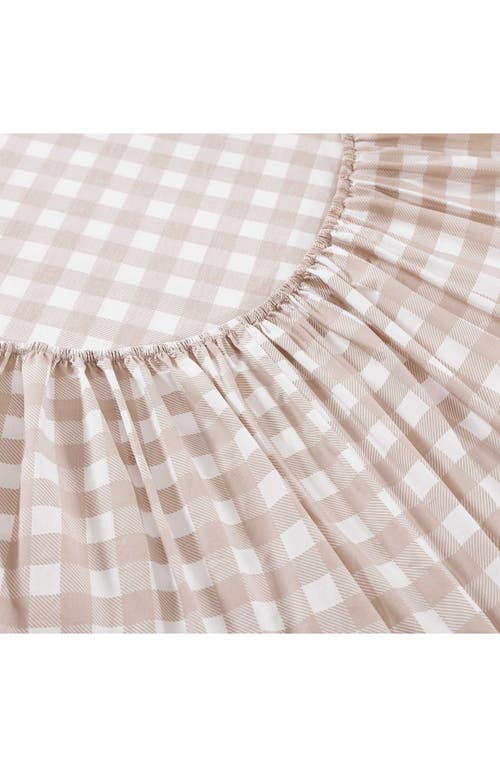Stone Cottage Cottage Check 200 Thread Count Cotton Percale Sheet Set In Neutral