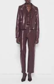 AS by DF Cindy Recycled Leather Slim Jeans