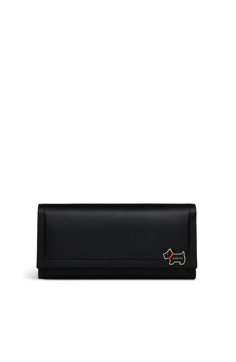 Radley Heritage Lane Large Flapover Wallet, Main, color, Black