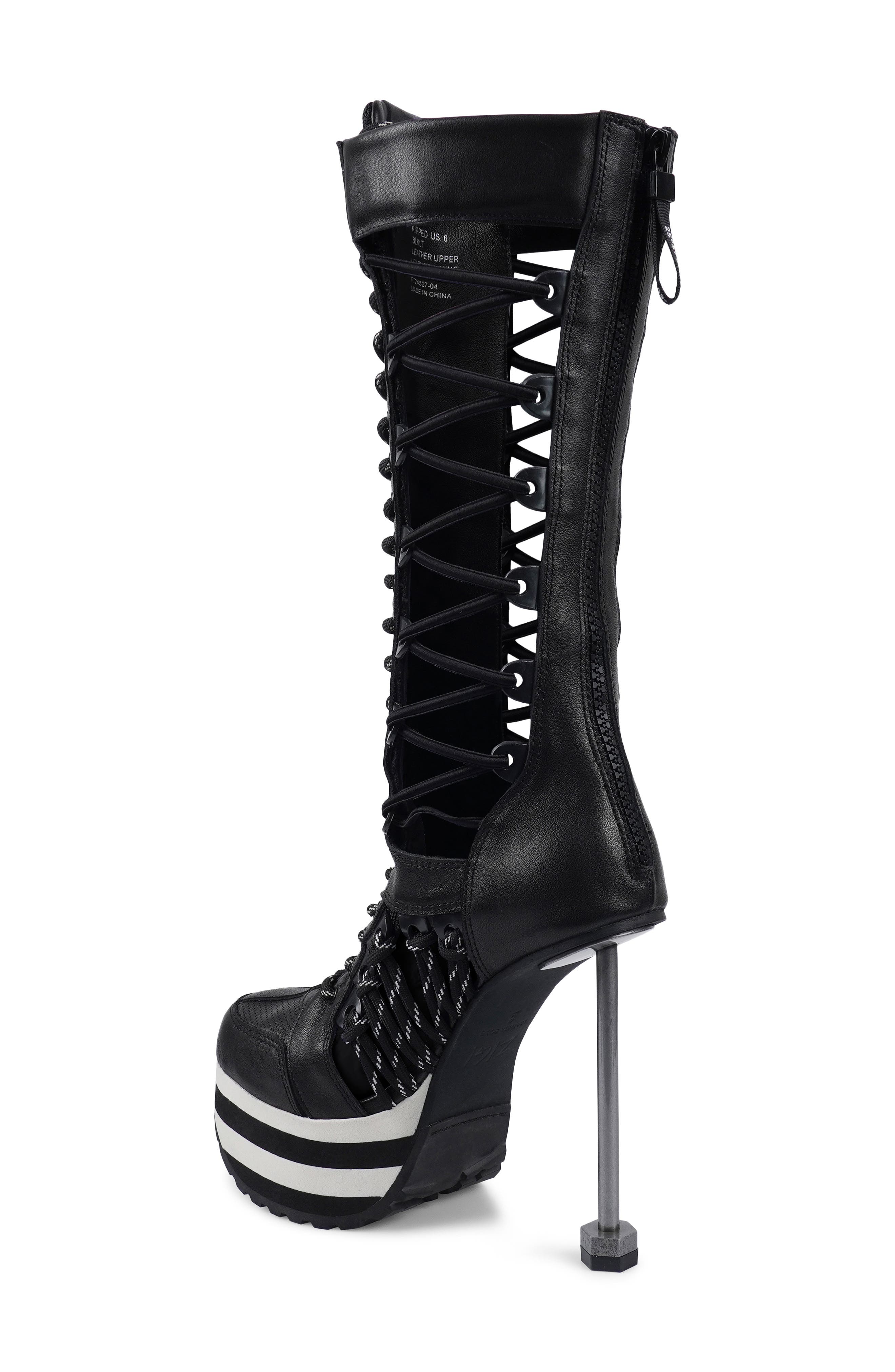 ZIGI Ripped Platform Boot, Alternate, color, Black