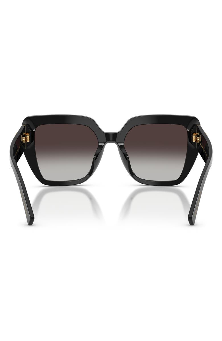 Dolce&Gabbana 54mm Square Sunglasses, Alternate, color, Black / Grey Gradient