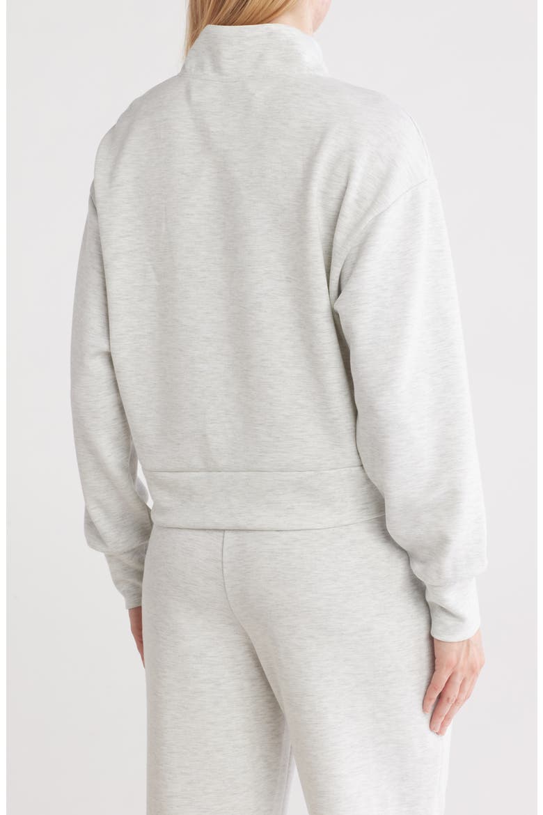 Supercharge Scuba Knit Half Zip Pullover, Alternate, color, HEATHER LIGHT GREY
