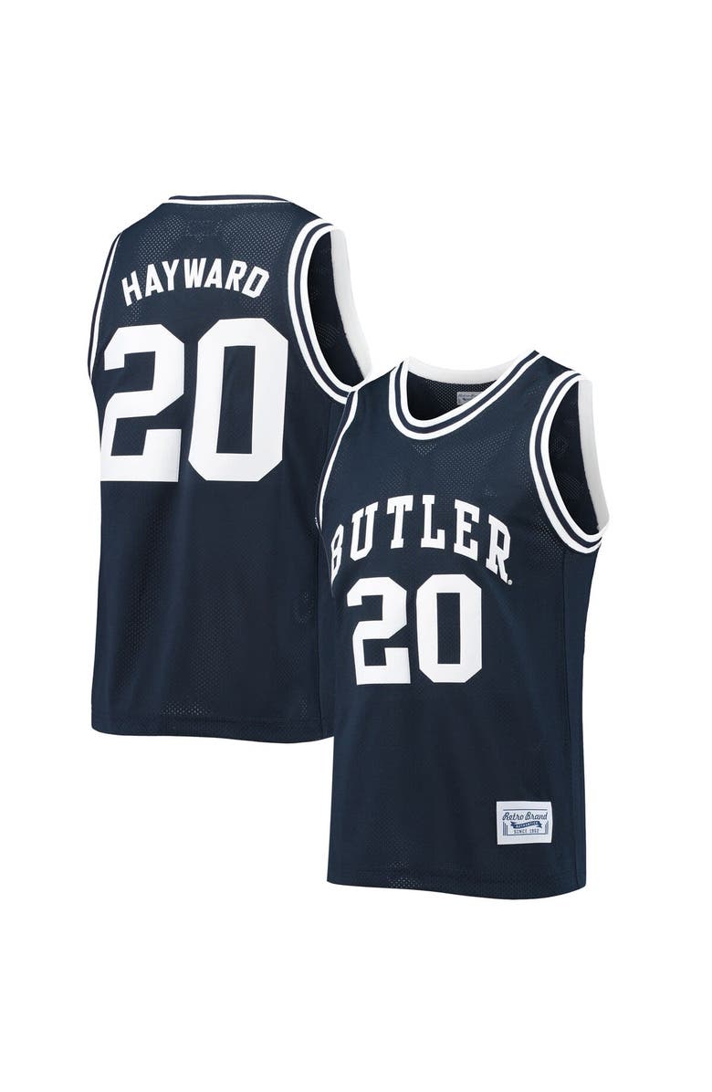 Retro Brand Men's Original Retro Brand Gordon Hayward Navy Butler Bulldogs Commemorative Classic Basketball Jersey, Main, color, Navy