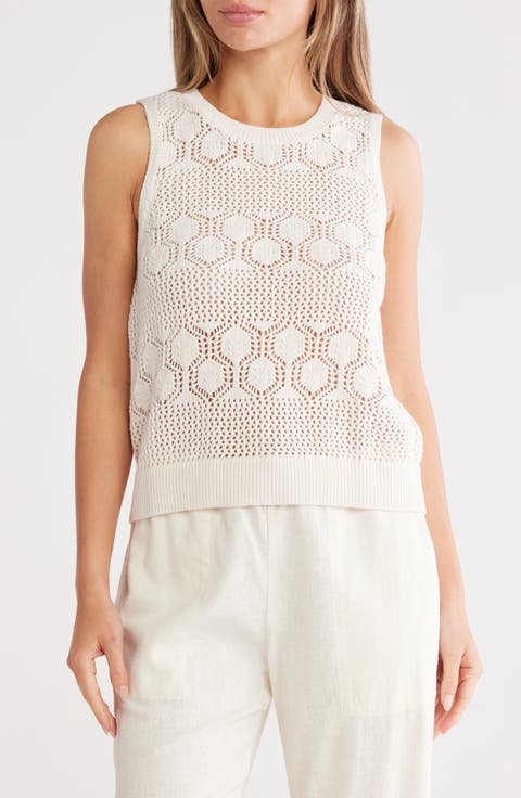 Honore Cotton Crochet Tank