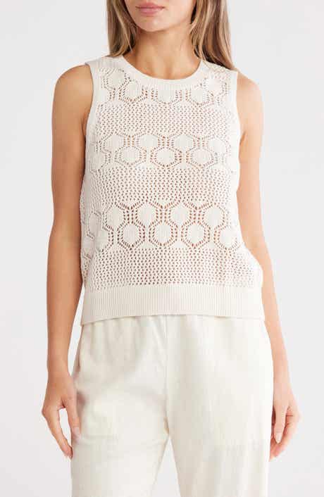 Splendid Honore Cotton Crochet Tank