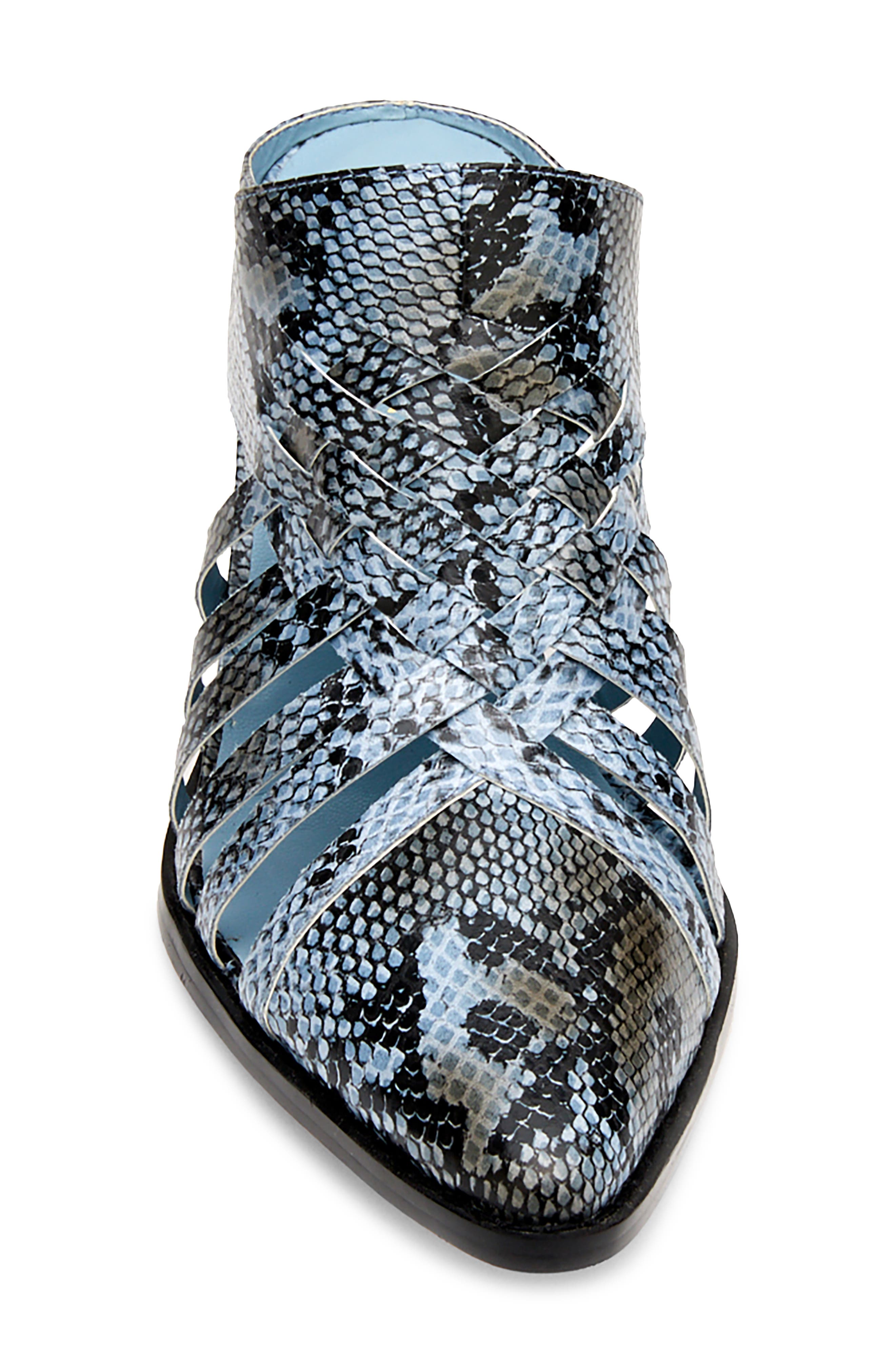 Coconuts by Matisse Gold Coast Snake Embossed Woven Mule, Alternate, color, 