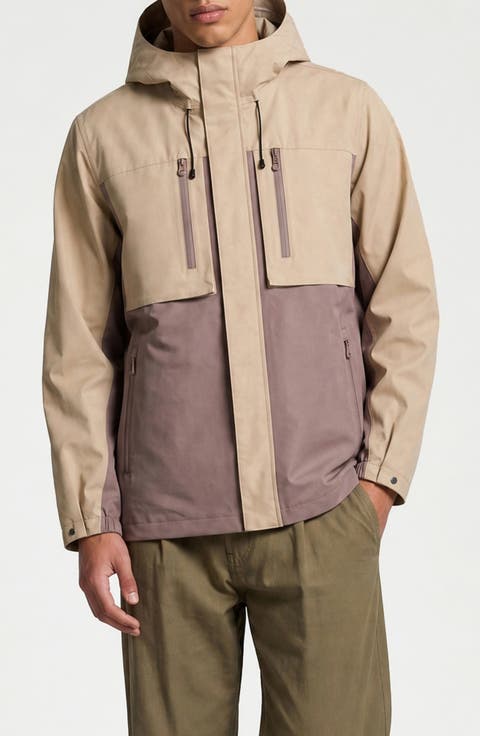 Elliott Water Resistant Two Tone Hooded Jacket