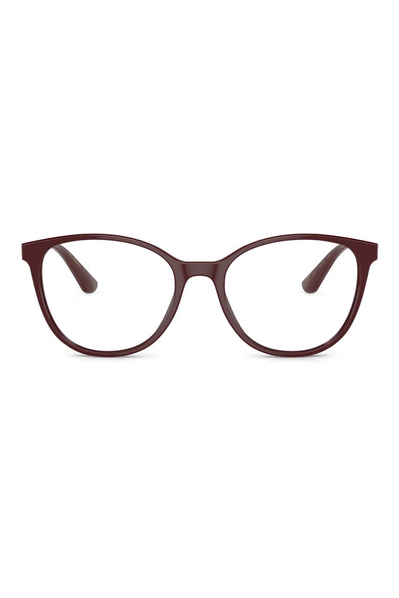 54mm Butterfly Optical Glasses, Main, color, BORDEAUX/ ROSE GOLD