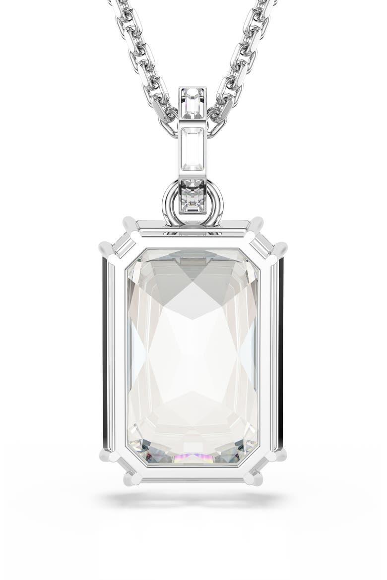 Millenia Crystal Pendant Necklace, Alternate, color, SILVER