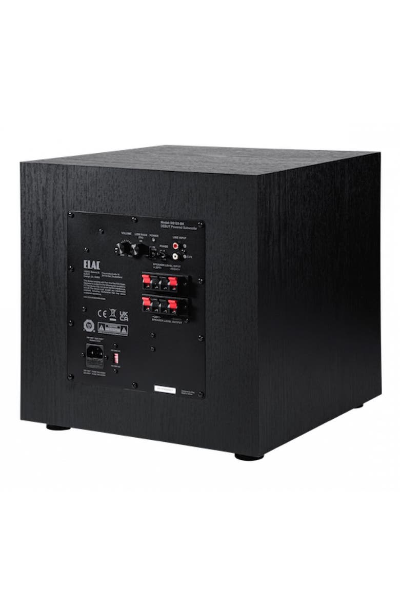 ELAC DS123 Debut 3.0 Series 12 Inch 200W Powered Subwoofer, Alternate, color, Black
