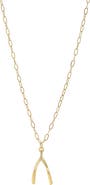 MARLYN SCHIFF Willa Wishbone Pendant Necklace
