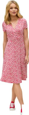 Joe Browns Stretch Knit Faux Wrap Dress