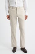 Nordstrom Linen Blend Flat Front Pants