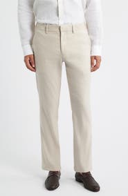 Nordstrom Linen Blend Flat Front Pants