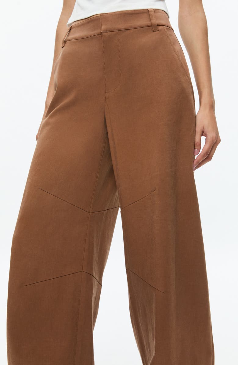 Alice + Olivia Porter Wide Leg Pants, Alternate, color, Camel