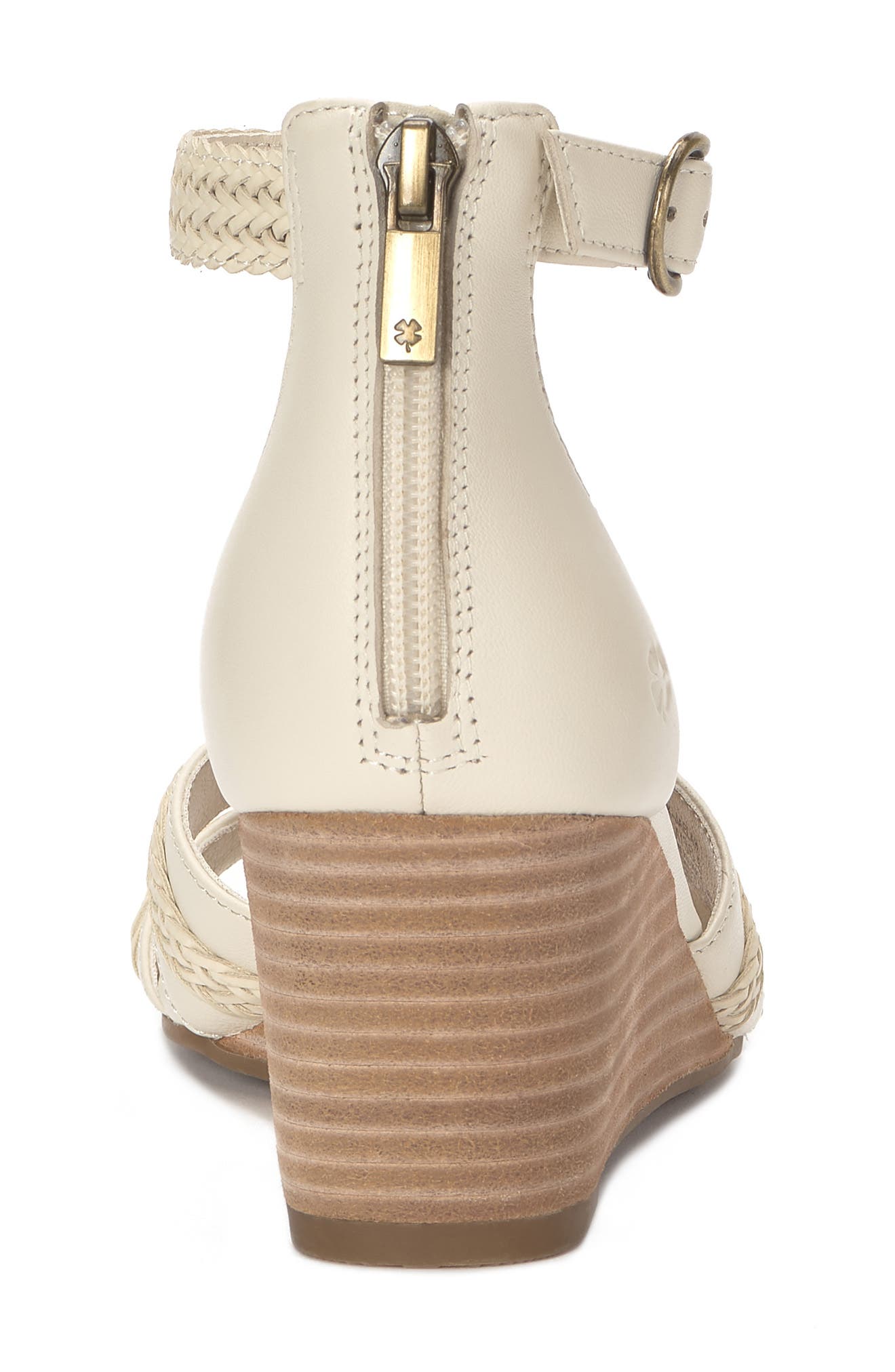 Lucky Brand Jaelah Wedge Sandal, Alternate, color, Tusk Sfnpsl