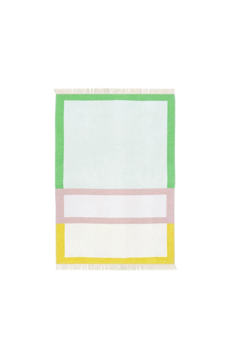 Color Block Blanket, Alternate, color, Medium Yellow