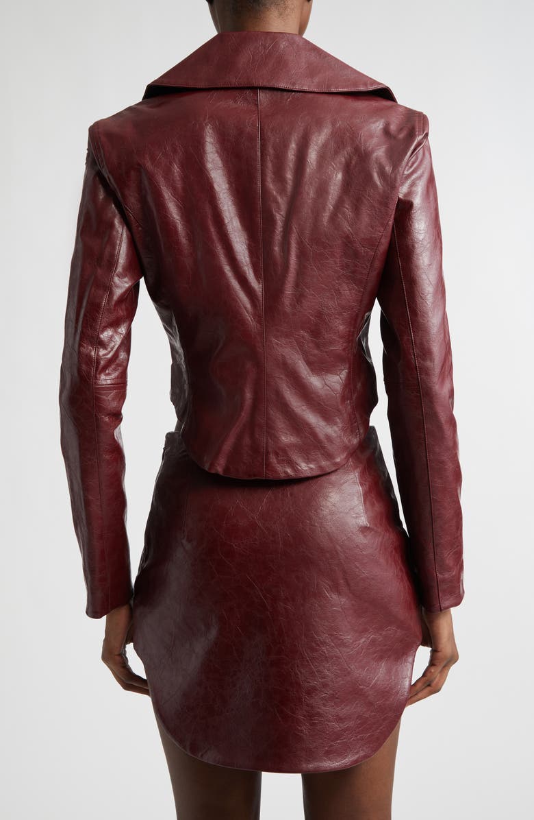 DIESEL<sup>®</sup> G-Ameck Faux Leather Crop Jacket, Alternate, color, Bordeaux
