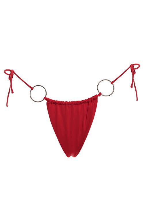 Agua Bendita Alexis Thorn Solids Bikini Bottoms In Red